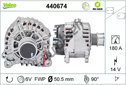 VALEO Alterntor VALEO RE-GEN REMANUFACTURED VA 440674, 440674