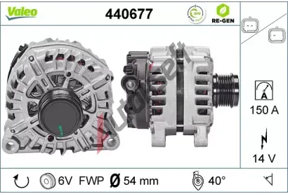 VALEO Alterntor VALEO RE-GEN REMANUFACTURED VA 440677, 440677