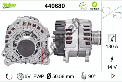 VALEO Alterntor VALEO RE-GEN REMANUFACTURED VA 440680, 440680