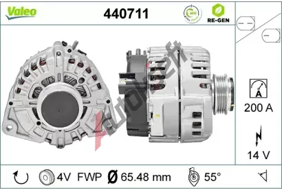 VALEO Altern�tor VALEO RE-GEN REMANUFACTURED VA 440711, 440711