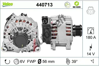 VALEO Alterntor VALEO RE-GEN REMANUFACTURED VA 440713, 440713