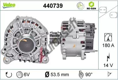 VALEO Altern�tor VALEO RE-GEN REMANUFACTURED VA 440739, 440739
