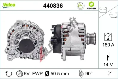VALEO Alterntor VALEO RE-GEN REMANUFACTURED VA 440836, 440836