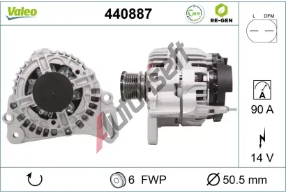 VALEO Altern�tor VALEO RE-GEN REMANUFACTURED VA 440887, 440887