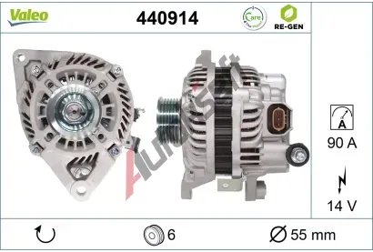 VALEO Altern�tor VALEO RE-GEN REMANUFACTURED VA 440914, 440914