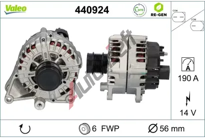 VALEO Alterntor VALEO RE-GEN REMANUFACTURED VA 440924, 440924