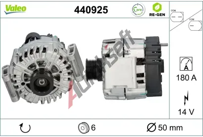 VALEO Alterntor VALEO RE-GEN REMANUFACTURED VA 440925, 440925