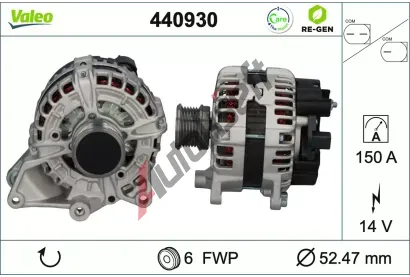 VALEO Altern�tor VALEO RE-GEN REMANUFACTURED VA 440930, 440930