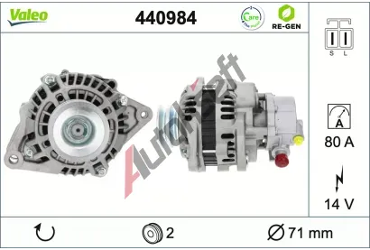 VALEO Altern�tor VALEO RE-GEN REMANUFACTURED VA 440984, 440984