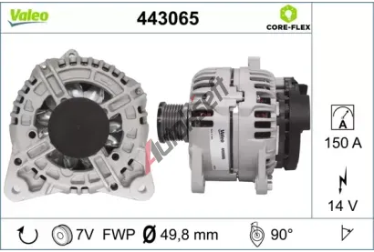 VALEO Alternátor NEW PART VA 443065, 443065 VALEO Alternátor NEW PART VA 443065, 443065