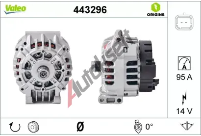 VALEO Altern�tor VALEO ORIGINS NEW OE TECHNOLOGY VA 443296, 443296