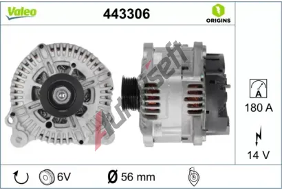VALEO Alterntor VALEO ORIGINS NEW OE TECHNOLOGY VA 443306, 443306