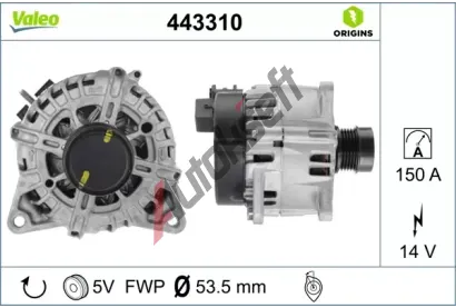 VALEO Altern�tor VALEO ORIGINS NEW OE TECHNOLOGY VA 443310, 443310