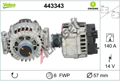 VALEO Altern�tor VALEO ORIGINS NEW OE TECHNOLOGY VA 443343, 443343