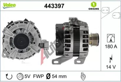 VALEO Alterntor VALEO ORIGINS NEW VA 443397, 443397