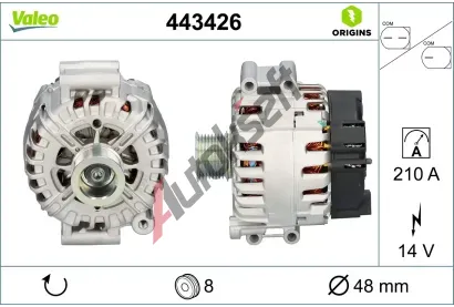VALEO Alterntor VALEO ORIGINS NEW VA 443426, 443426