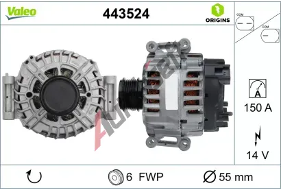 VALEO Altern�tor VALEO ORIGINS NEW OE TECHNOLOGY VA 443524, 443524