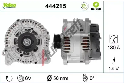 VALEO Alterntor VALEO RE-GEN REMANUFACTURED VA 444215, 444215