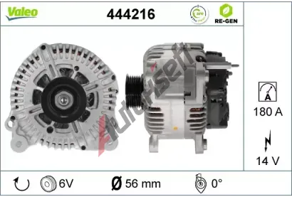 VALEO Alterntor VALEO RE-GEN REMANUFACTURED VA 444216, 444216