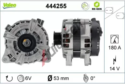 VALEO Alterntor VALEO RE-GEN REMANUFACTURED VA 444255, 444255
