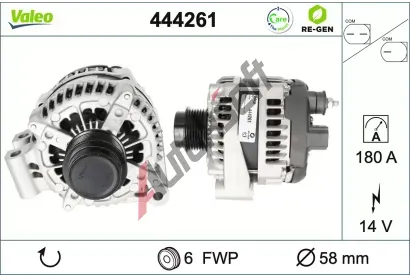 VALEO Alternátor VALEO RE-GEN REMANUFACTURED VA 444261, 444261 VALEO Alternátor VALEO RE-GEN REMANUFACTURED VA 444261, 444261