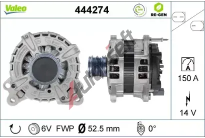 VALEO Altern�tor VALEO RE-GEN REMANUFACTURED VA 444274, 444274