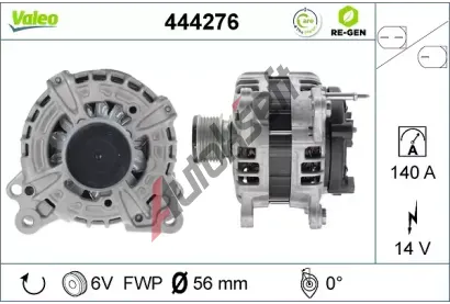 VALEO Alternátor VALEO RE-GEN REMANUFACTURED VA 444276, 444276  VALEO Alternátor VALEO RE-GEN REMANUFACTURED VA 444276, 444276