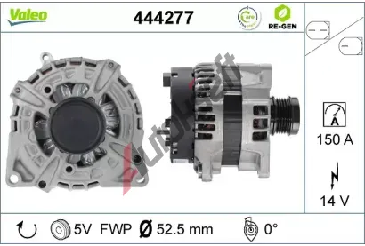 VALEO Alterntor VALEO RE-GEN REMANUFACTURED VA 444277, 444277