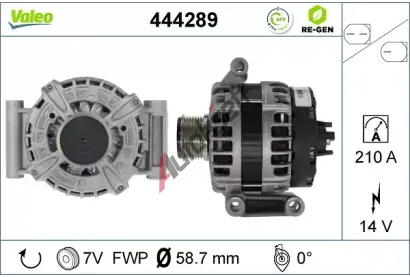 VALEO Alternátor VALEO RE-GEN REMANUFACTURED VA 444289, 444289 VALEO Alternátor VALEO RE-GEN REMANUFACTURED VA 444289, 444289