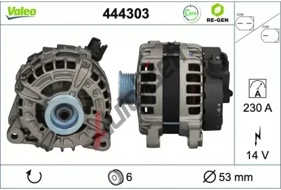 VALEO Altern�tor VALEO RE-GEN REMANUFACTURED VA 444303, 444303