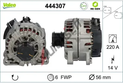 VALEO Altern�tor VALEO RE-GEN REMANUFACTURED VA 444307, 444307