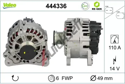 VALEO Alternátor VALEO RE-GEN REMANUFACTURED VA 444336, 444336 VALEO Alternátor VALEO RE-GEN REMANUFACTURED VA 444336, 444336