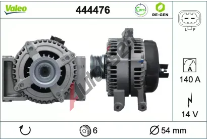 VALEO Alternátor VALEO RE-GEN REMANUFACTURED VA 444476, 444476 VALEO Alternátor VALEO RE-GEN REMANUFACTURED VA 444476, 444476