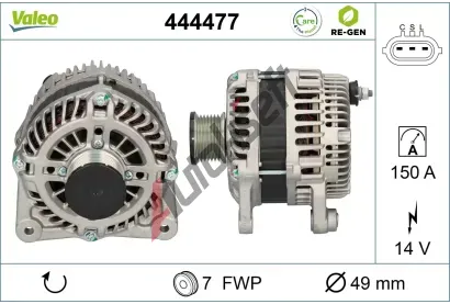 VALEO Altern�tor VALEO RE-GEN REMANUFACTURED VA 444477, 444477