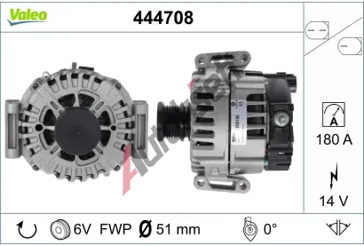 VALEO Alterntor VALEO RE-GEN REMANUFACTURED VA 444708, 444708