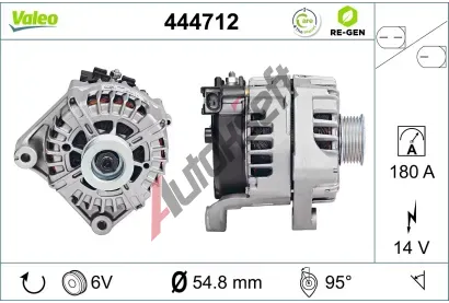 VALEO Altern�tor VALEO RE-GEN REMANUFACTURED VA 444712, 444712