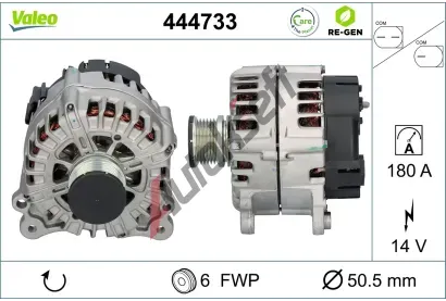 VALEO Alternátor VALEO RE-GEN REMANUFACTURED VA 444733, 444733 VALEO Alternátor VALEO RE-GEN REMANUFACTURED VA 444733, 444733