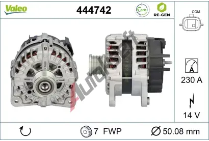 VALEO Alternátor VALEO RE-GEN REMANUFACTURED VA 444742, 444742 VALEO Alternátor VALEO RE-GEN REMANUFACTURED VA 444742, 444742