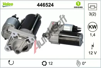 VALEO Startér VALEO ORIGINS NEW VA 446524, 446524 VALEO Startér VALEO ORIGINS NEW VA 446524, 446524
