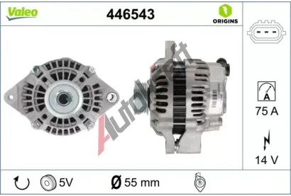 VALEO Alterntor VALEO ORIGINS NEW VA 446543, 446543