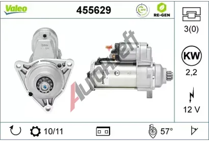 VALEO Startér VA 455629, 455629 VALEO Startér VA 455629, 455629