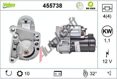 VALEO Start�r VA 455738, 455738