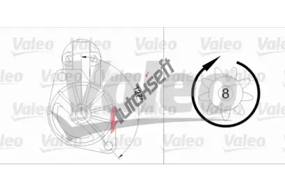 VALEO Startér VA 455907, 455907 VALEO Startér VA 455907, 455907