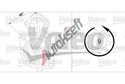VALEO Startér VA 455977, 455977 VALEO Startér VA 455977, 455977