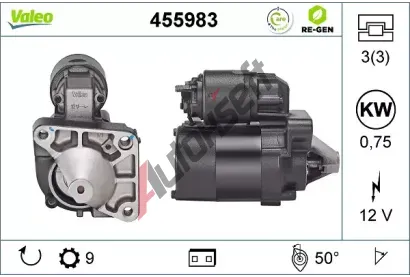 VALEO Startér VA 455983, 455983 VALEO Startér VA 455983, 455983