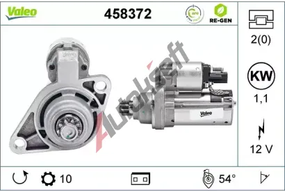 VALEO Startér VA 458372, 458372 VALEO Startér VA 458372, 458372