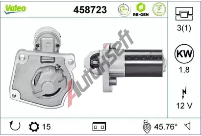 VALEO Startr VALEO RE-GEN REMANUFACTURED STOP&START VA 458723, 458723