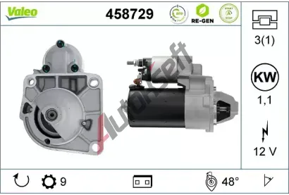 VALEO Startr VALEO RE-GEN REMANUFACTURED STOP&START VA 458729, 458729