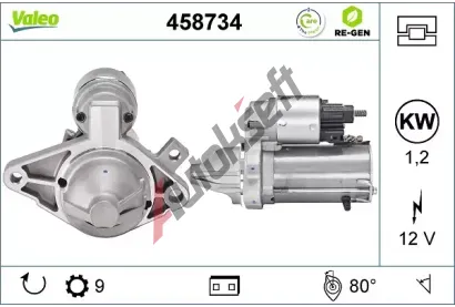 VALEO Startr VALEO RE-GEN REMANUFACTURED VA 458734, 458734