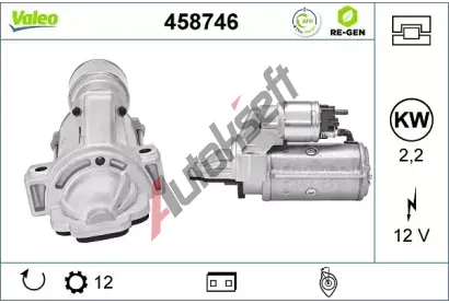 VALEO Start�r VALEO RE-GEN REMANUFACTURED VA 458746, 458746